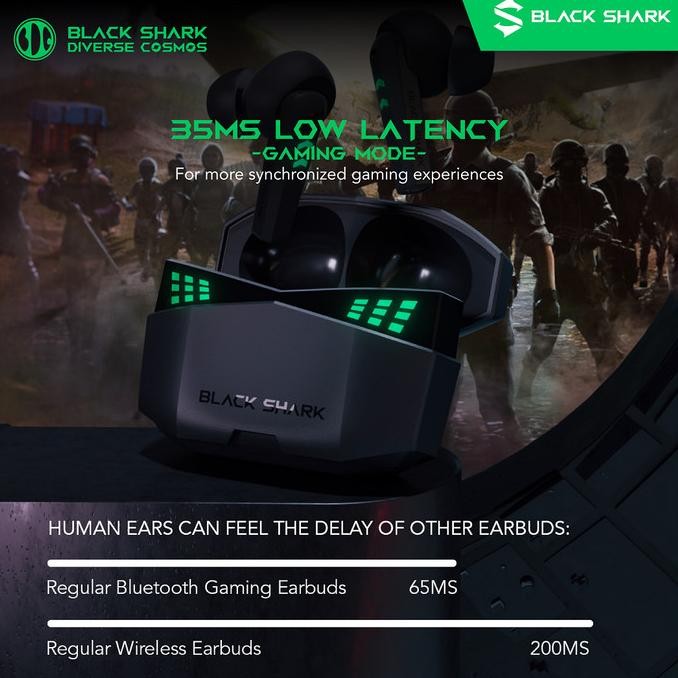 Grosir Tws Black Shark Lucifer T6 | Earphone Gaming Wireless Bluetooth