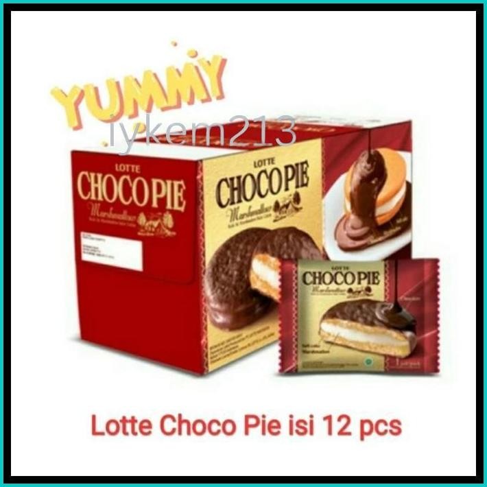 

LOTTE CHOCOPIE COKELAT | CHOCO PIE ISI 12 BKS
