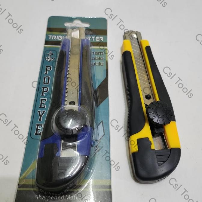 

Diskon pisau Cutter Plastik + isi POPEYE / Cutter Plastik Pemotong Kertas #csl Diminati Banget