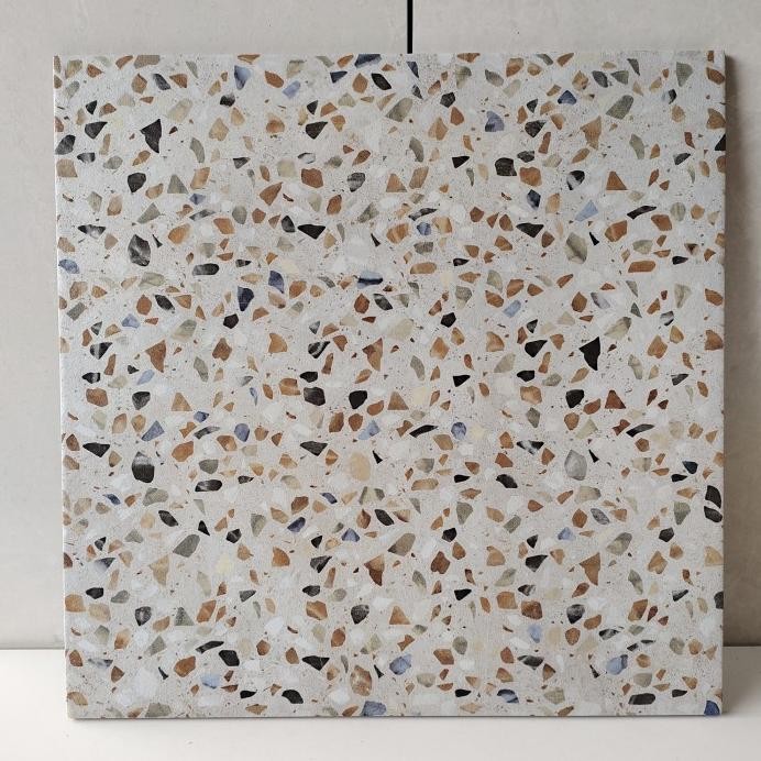 Keramik 50x50 motif terazzo (KASAR)/ keramik lantai kamar mandi terazo murah