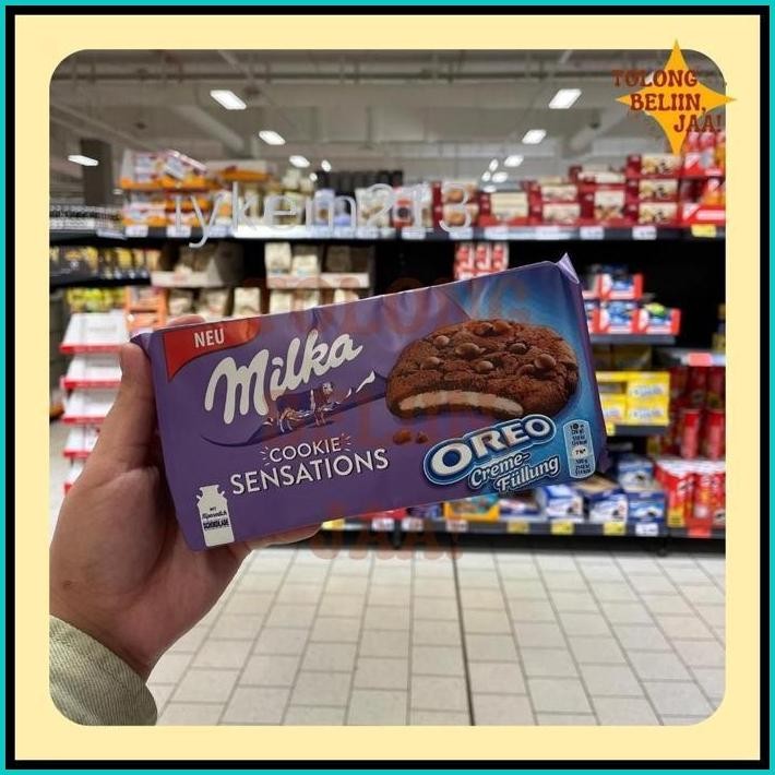 

[ STOCK]MILKA COOKIES SENSATION 168GR