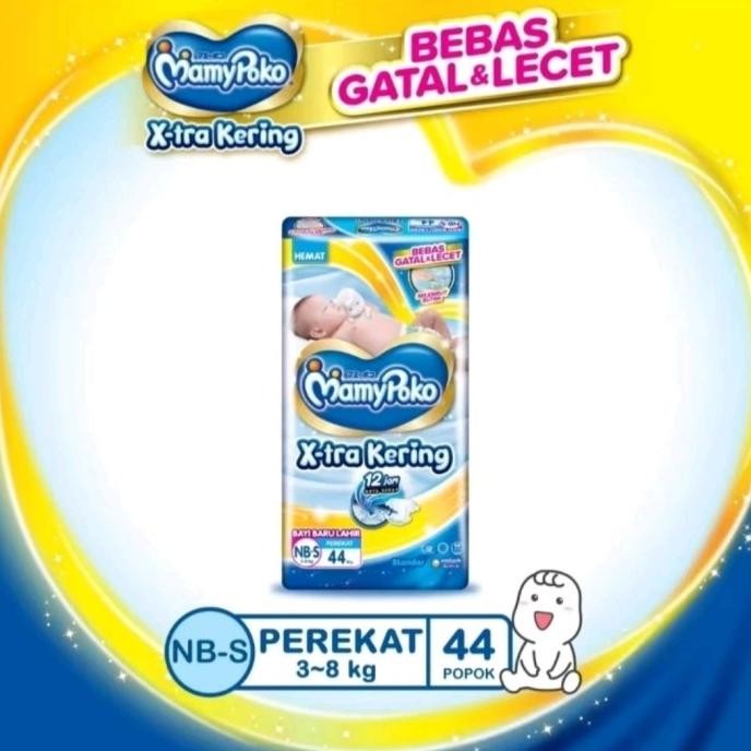 MAMYPOKO NB-S44 NBS44 NB S 44 NB S44 NBS POPOK TIPE PEREKAT NEW BORN