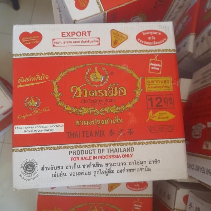 

Grosir 1 Dus Thai Tea Original Number One/Chatramue Brand