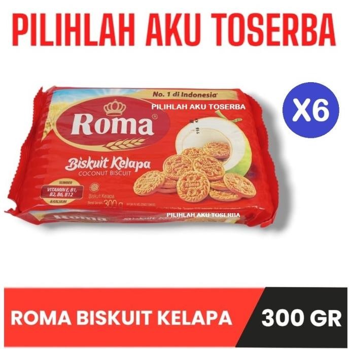 

Grosir Biskuit Roma Kelapa 300 Gram - ( 1 Paket Isi 6 )
