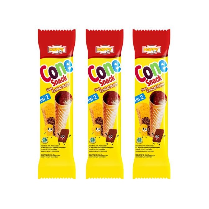 

Promo Happy Time Cone Snack Coklat Keju (1 Karton Isi 12 Renceng)