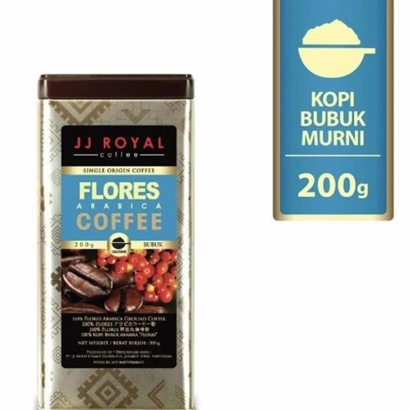 

Promo Jj Royal Coffee Flores Arabica Tin Kopi Bubuk 200Gr