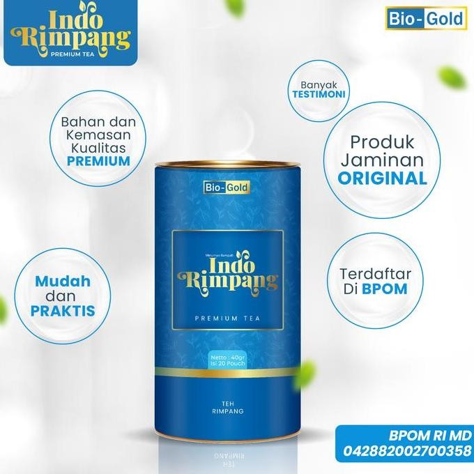 

Grosir [Bpom] Paket 60X Minum 3 Kaleng Teh Indo Rimpang Bio Gold Premium Tea Resep Ala Jsr
