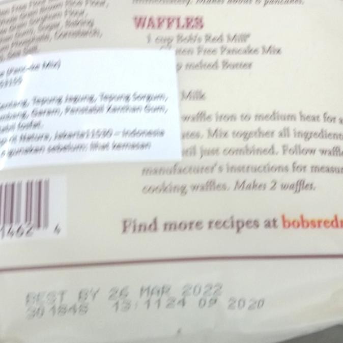 

Murah Bobs Red Mill/Gluten Free/Pancake Mix/680Gr