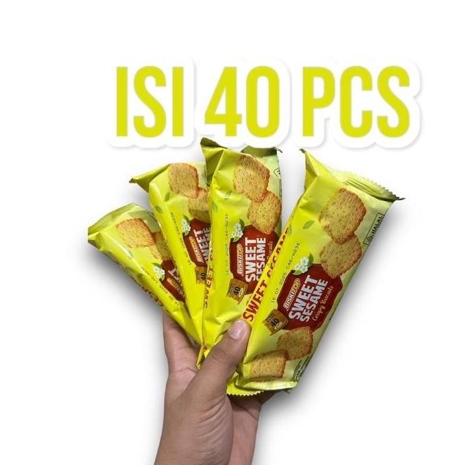

Grosir Sweet Sesame Biskitop 1 Karton Isi 40 Picis