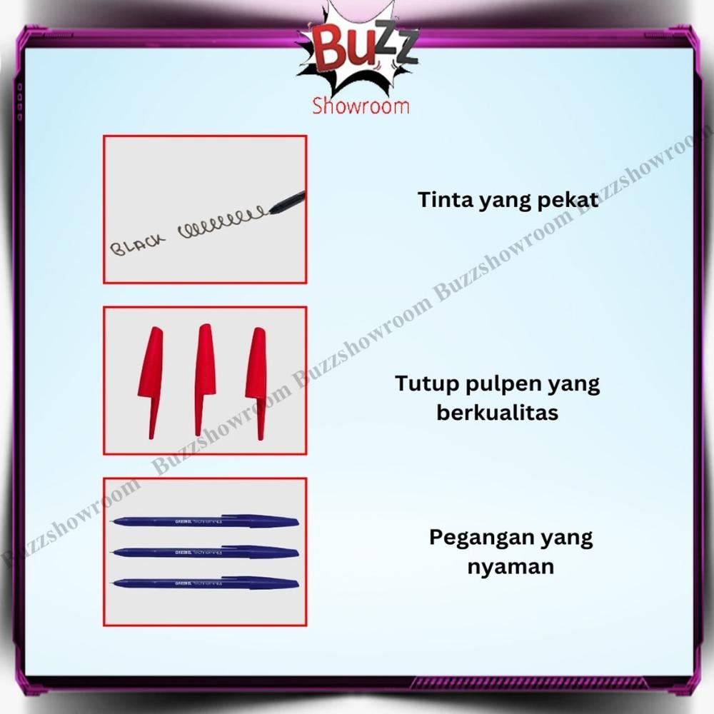 

et-98 Ok75 Pulpen Greebel Pena Standard Ballpen Ballpoint TECHNOLINE 0.5 Berkualitas Berkualitas