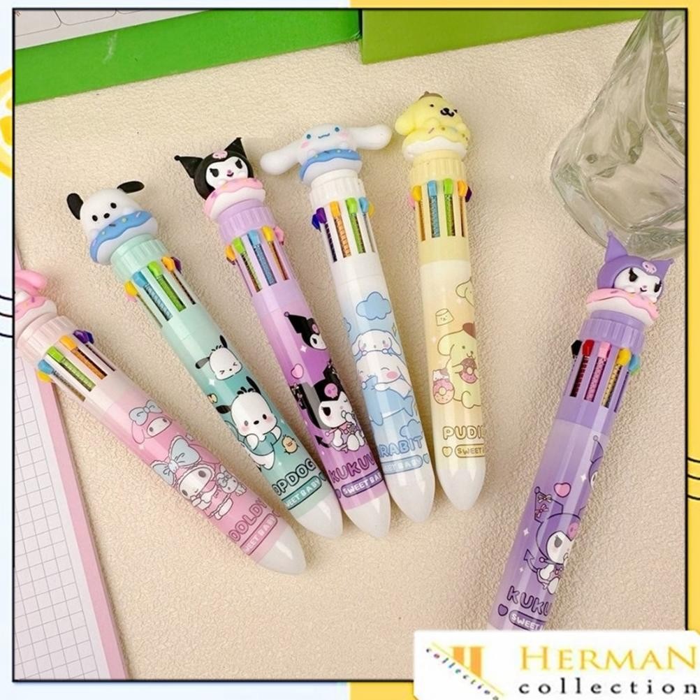 

HC PENA MEKANIK KARAKTER KARTUN PULPEN 10 WARNA LUCU 3D DOLL BOLPEN GEL TINTA DONAT ANIMASI 10 WARNA ALAT TULIS SEKOLAH ANAK SUPER IMUT