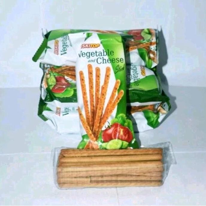 

Grosir Biskitop Vegetable & Cheese Stick Per Dus Isi 40 Pcs