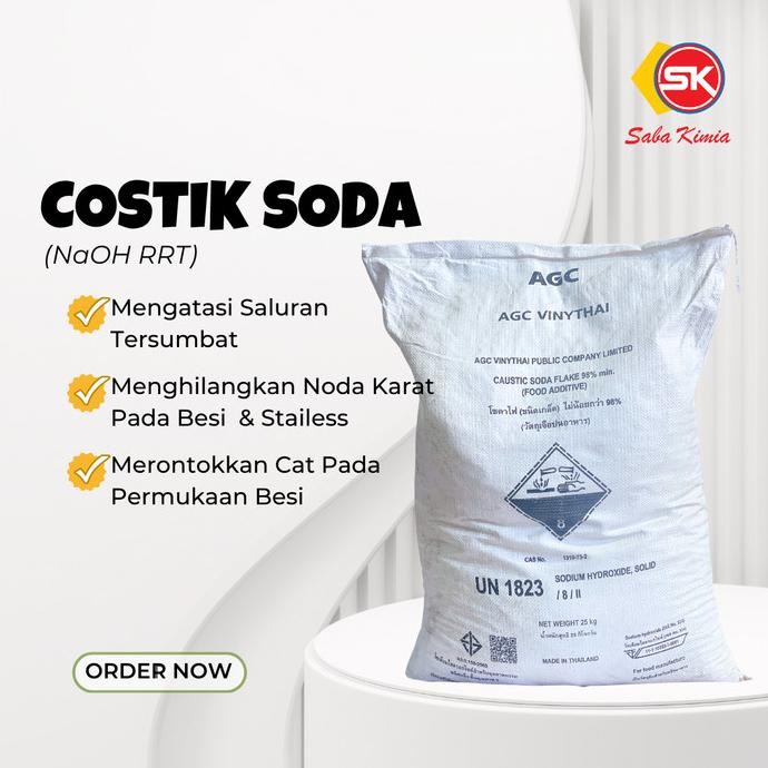 

Costik Asahi 25Kg / Sak / Soda Api / Naoh Co