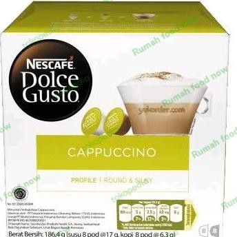 

Sale Nescafe Dolce Gusto Cappucino (6Kapsul @6,3Gr) 186,4Gr