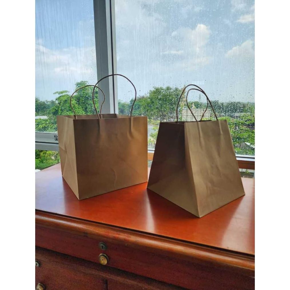 

Of14 gha-65 [1pack] shopping Bag 26x26 Craft Polos Paper Bag Termurah Terlaris