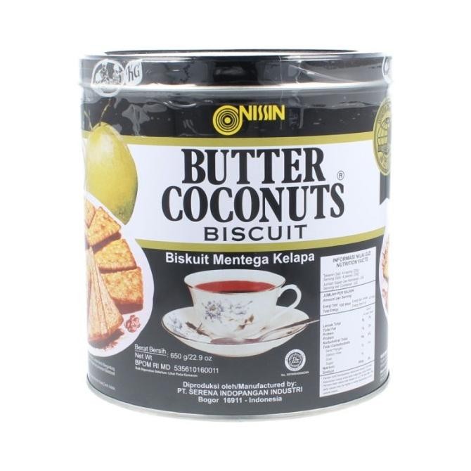 

Grosir Nissin Butter Coconut Biscuits / Biskuit Mentega Kelapa Kaleng 650 Gr