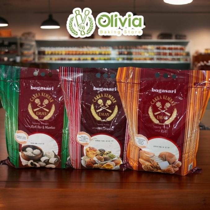 

Murah Tepung Terigu Cakra Kembar Emas Bogasari Premium Oriental 5Kg