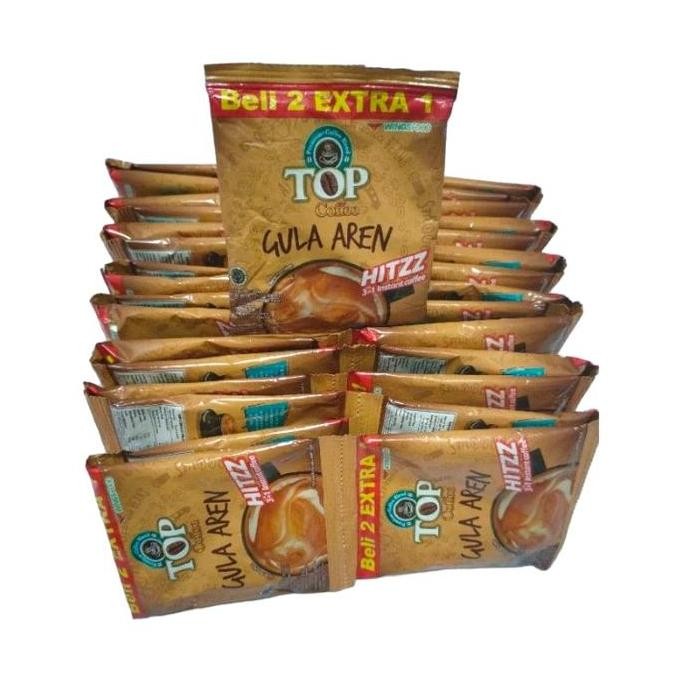 

Promo 1 Karton Top Coffee Gula Aren 25 Gram Isi 12 Renceng (1 Renceng Isi 15 Pcs) Kopi Manis Cup Robusta