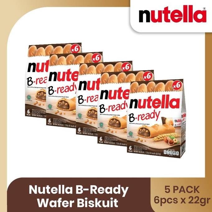 

Sale Nutella B-Ready Wafer Biskuit 132Gr - 5Pcs