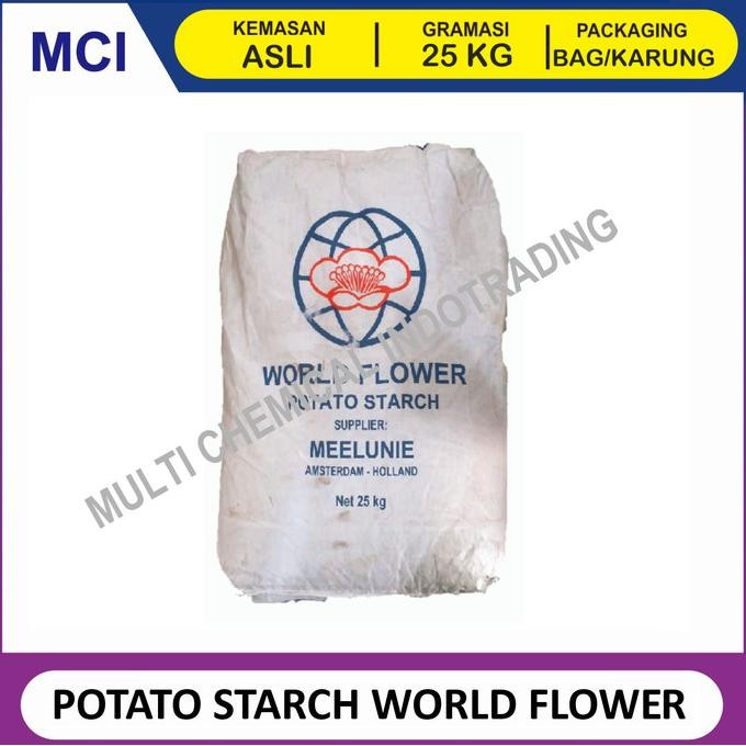 

Grosir Potato Starch World Flower Meelunie Denmark / Tepung Pati Kentang - 1 Bag 25 Kg