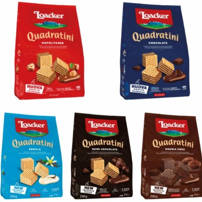 

Promo Loacker Quadratini Wafer 220Gr - Biskuit Wafer Loacker Quadratini
