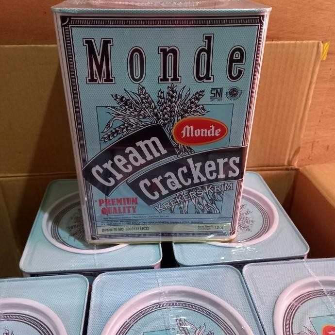 

Promo Monde Cream Crackers 1.2Kg/ Biscuit Kaleng Monde 1200Gram