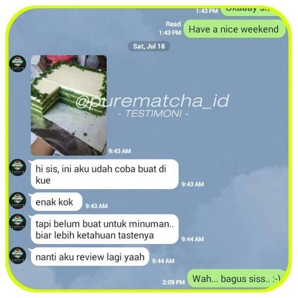 

Sale Pure Matcha Ukuran 500 Gram / 1/2 Kilogram