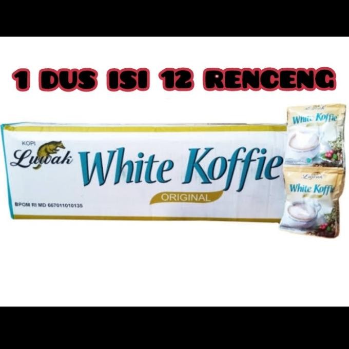 

Murah Luwak White Koffie Original 1 Dus Isi 20 Renceng / Kopi Luwak Saset