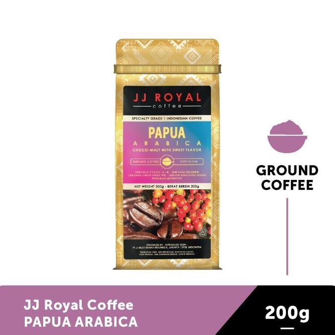 

Grosir Jj Royal Coffee Papua Arabica Ground Bag 200Gr
