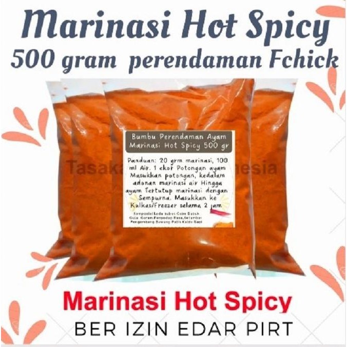 

Tepung Bumbu Marinasi Ayam Pedas Fried Chicken Hot Spicy 1 Kg