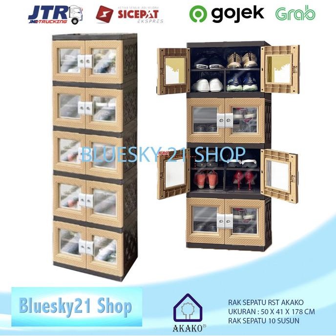 LEMARI SEPATU + KACA / LEMARI KACA AKAKO / LEMARI SEPATU AKAKO MURAH