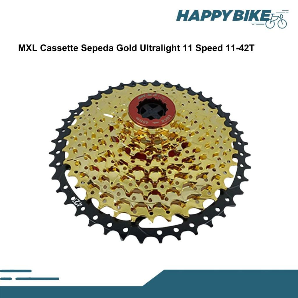 MXL Sprocket Cassette Sepeda Gold 11 Speed 11 - 42T MTB Road Bike