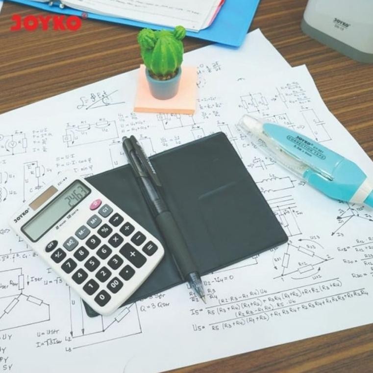 

rwet-23 KU09 JOYKO CC-43 - Pocket Calculator CC43 / Kalkulator Saku 12 Digit Premium Berkualitas