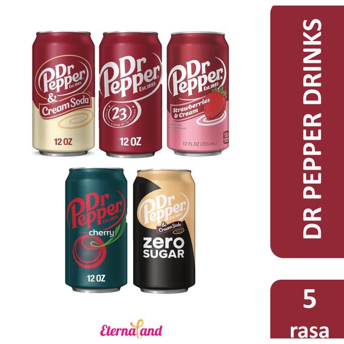 

Dr Pepper Soft Drink - Minuman Soda Import 1 Dus