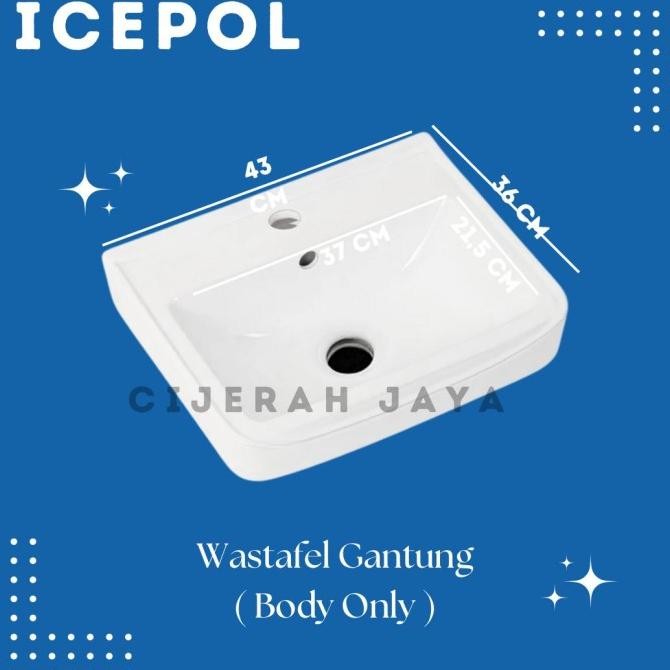 Wastafel Gantung Set Kotak Komplit Td115 Td 115 / Wastafel Washtafel Cuci Tangan Keramik Co