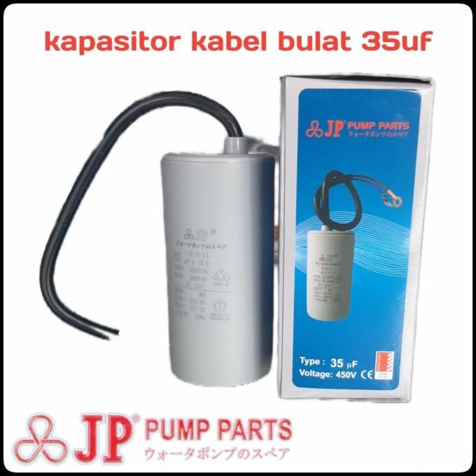 Promo JP kapasitor bulat kabel pompa air 35uf COD