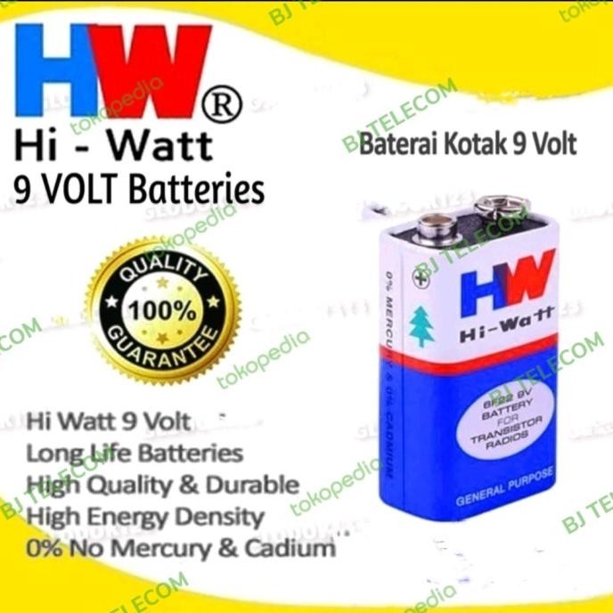 BATRE 9 VOLT / BATRAY KOTAK 9 VOLT