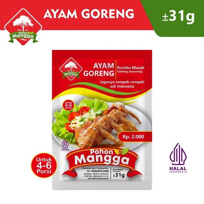 

(1 Renceng/ 10 Pcs) Bumbu Ayam Goreng Cap Pohon Mangga nUg