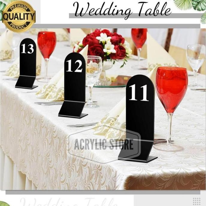 

TERBARU NOMOR MEJA AKRILIK BERDIRI/DISPLAY NOMOR MEJA