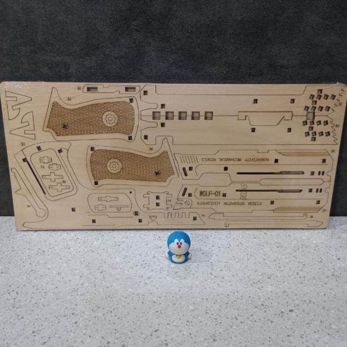 Mainan Puzzle Rakit Kayu Karet Rubber Band Gun DIY Woodworking Craft