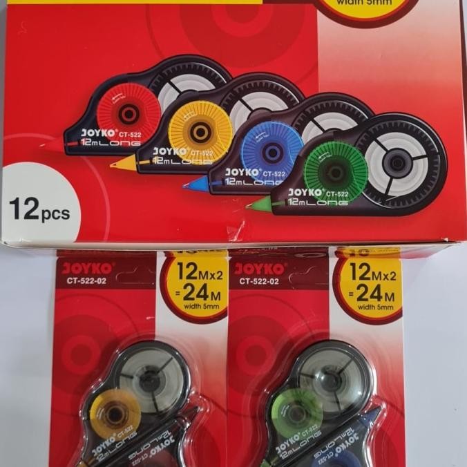 

ASLI TIPEX ROLL JOYKO CT-522 ISI 24 PCS