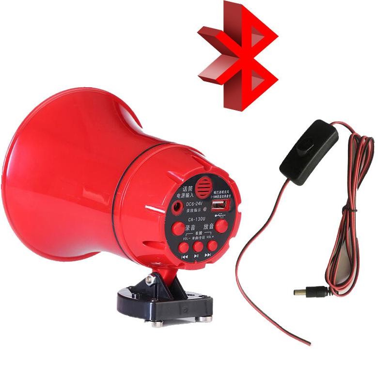 siapSpeaker Corong Toa Amplifier Set 130TU12v Megaphone Speaker corong Sirine Bisa Rekam Suara Merk 