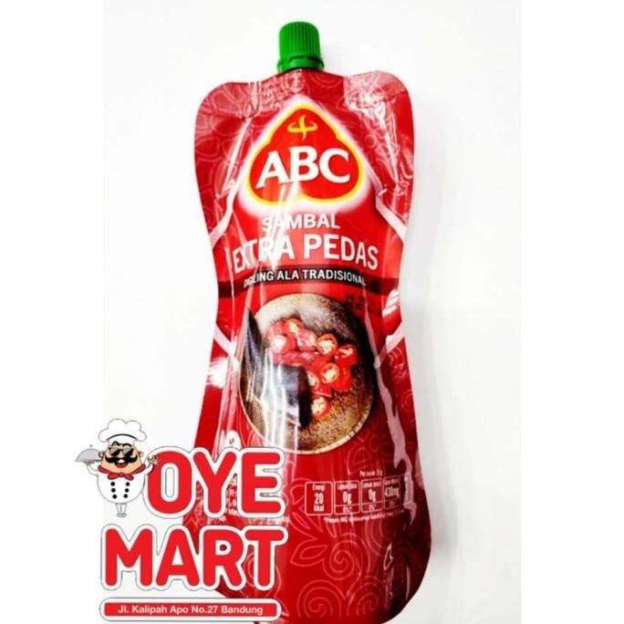 

ABC SAUS SAMBAL EXTRA PEDAS POUCH 380GR / SAMBAL EXTRA PEDAS nUg