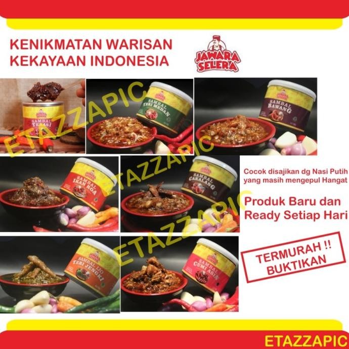 

Sambal Jawara Selera Sambel Pedas Sambal Extra Pedas 7 Varian Rasa nUg