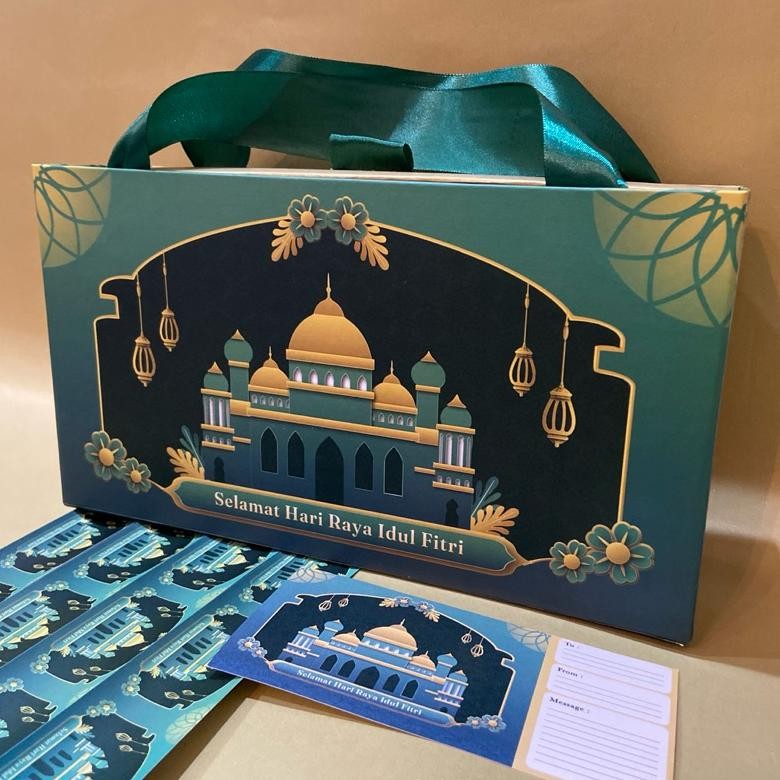 

Box lebaran Model tenteng | Kotak kue kering | Box idul fitri kue kering