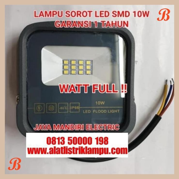 [JME] LAMPU SOROT LED 10 WATT SMD FULL PUTIH OUTDOOR 10WATT 10W FULL TERANG