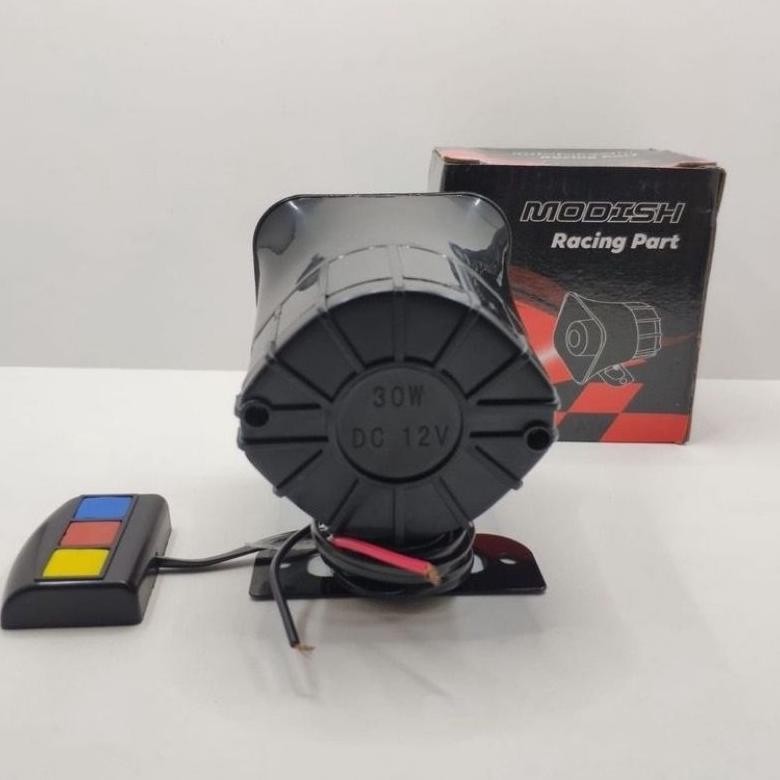 Klakson Toa Sirine 3 suara Klakson Toa kotak 3 tombol Motor Mobil Universal