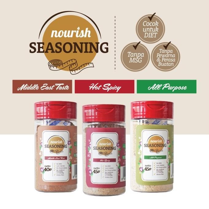 

Nourish Seasoning, Bumbu Marinasi Kering / Diet Defisit Kalori nUg