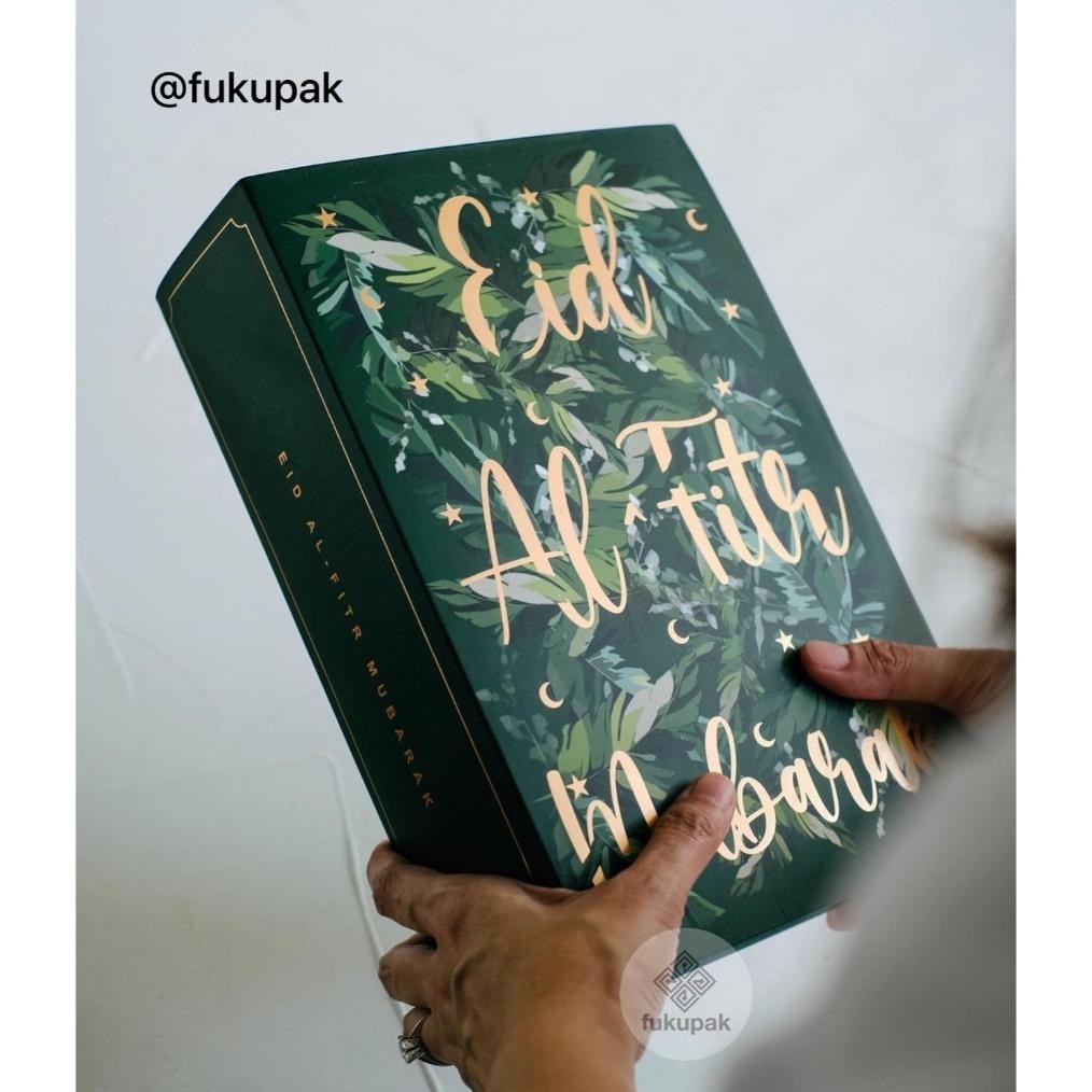 

Box Idul Fitri Bentuk Buku (10pcs) kotak hamper lebaran roti kue kering aksesoris