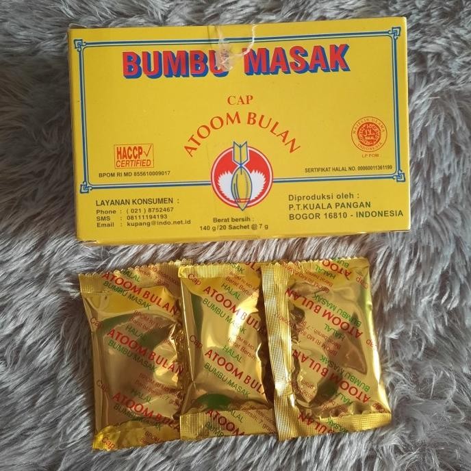 

Bumbu Masak Cap Atoom Atom Bulan 140g (1bx isi 20sachet) nUg